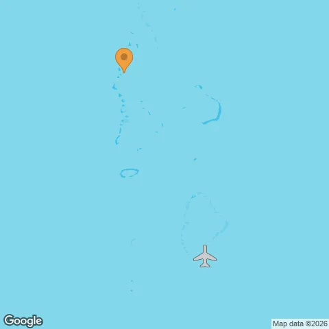 Map of Cora Cora and the nearest airport