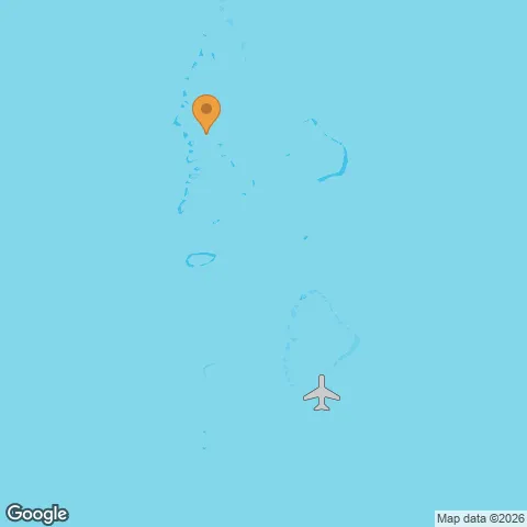Map of Dhigali Maldives and the nearest airport