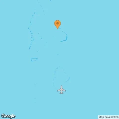 Map of Hurawalhi Island Resort and the nearest airport