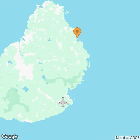 Map of Constance Le Prince Maurice and the nearest airport