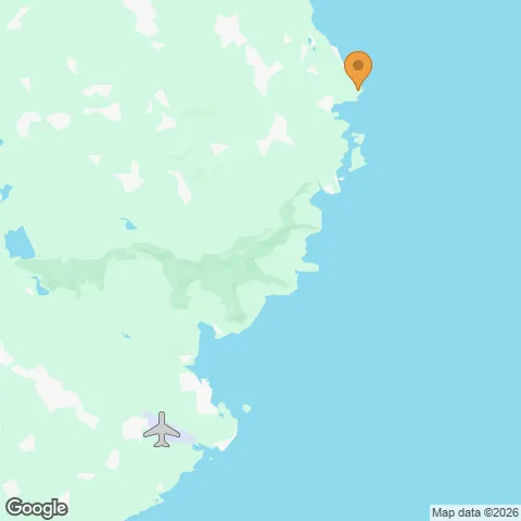 Map of Friday Attitude and the nearest airport