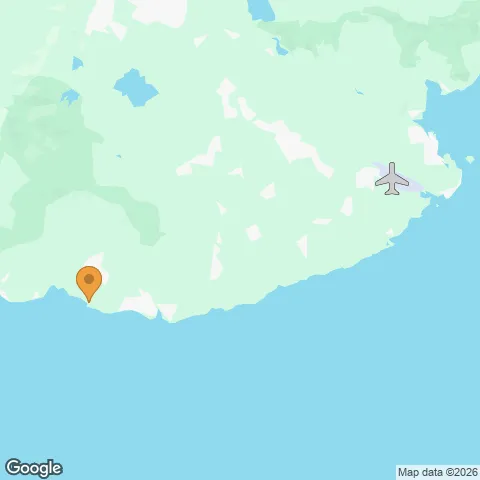 Map of Shanti Maurice and the nearest airport