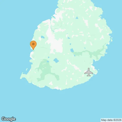 Map of Tamarina Golf & Spa Boutique Hotel and the nearest airport