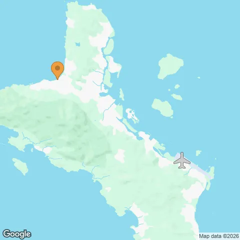 Map of Berjaya Beau Vallon Bay Resort & Casino and the nearest airport