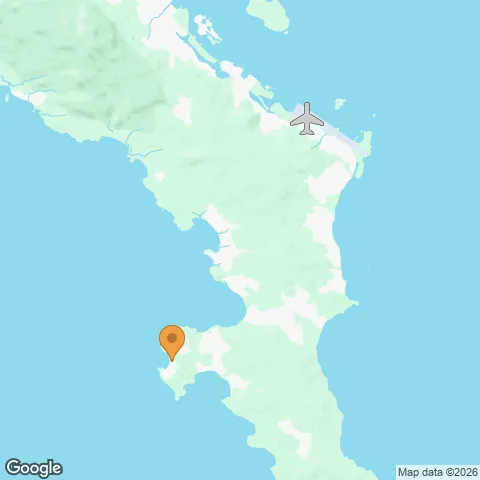 Map of Four Seasons Resort Seychelles and the nearest airport