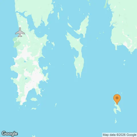 Map of SAii Phi Phi Island Village and the nearest airport