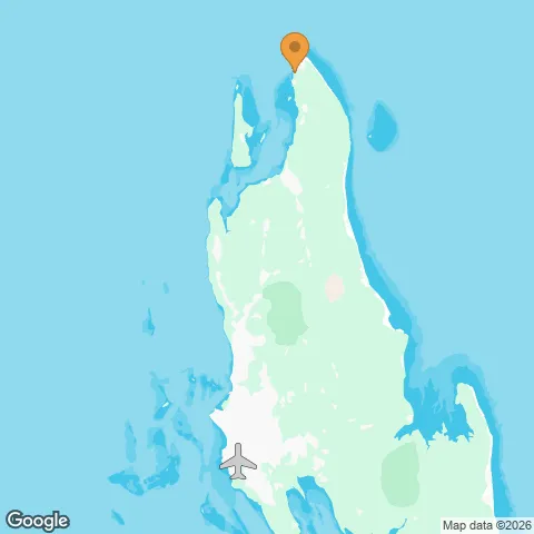 Map of RIU Jambo and the nearest airport